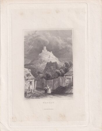 Antique Engraving Print, Nassau, 1838