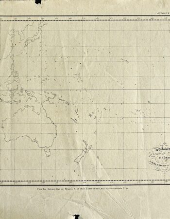Antique Map, Océanie, Achille Meissas et Michelot, 1843