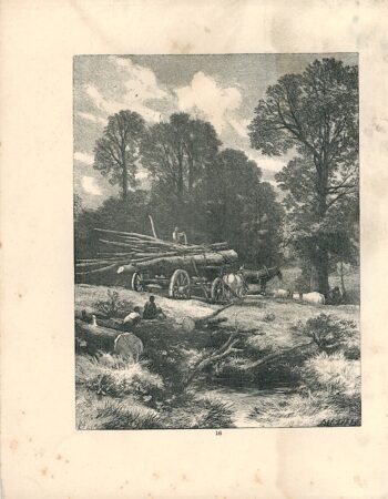 Antique Print, Landscape, 1871