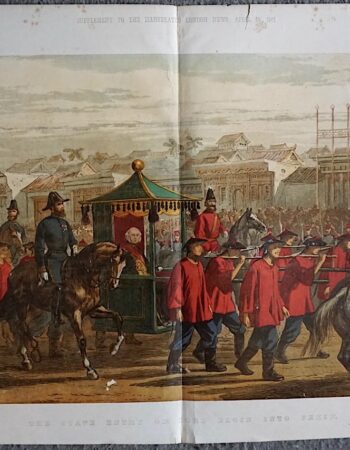 Antique Print, The state entry of Lord Elgin into Pekin, 1861