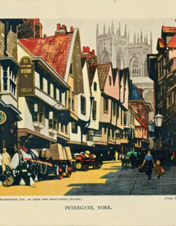 Vintage Print, Petergate York, 1928