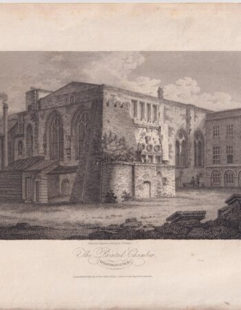 Antique Engraving Print, The Painted Chamber Westminster, 1804