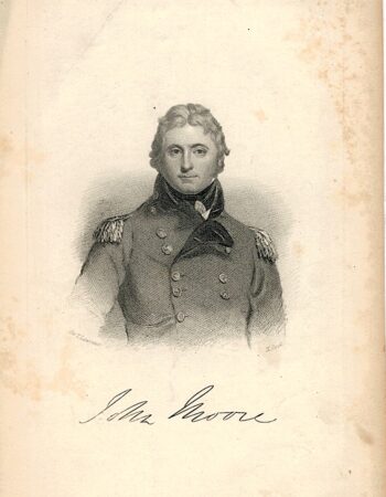 Antique Engraving Print, John Moore, 1830 ca.
