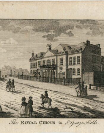 Antique Engraving Print, The Royal Circus in St. Georges Fields, 1790