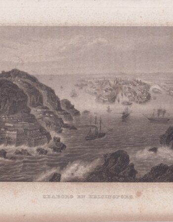 Antique Engraving Print, Seaborg en Helsingfors, 1760 ca.