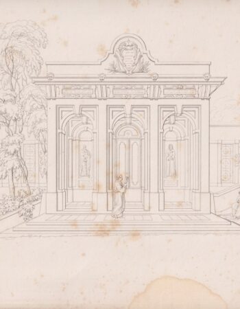 Antique Engraving Print, etched by J.H. Le Keux, 1870