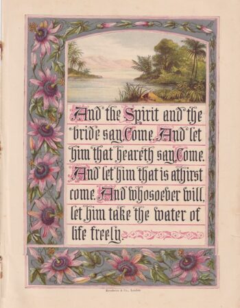 Vintage Print, And the Spirit... 1880