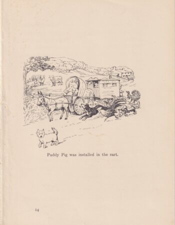 Vintage Print, Paddy Pig, 1890 ca.