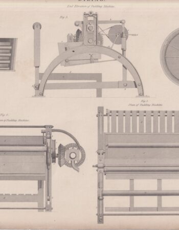 Antique Engraving Print, Dyeing, 1806