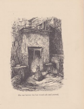 Vintage Print, She sat before..., 1880