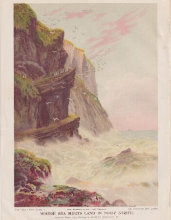 Vintage Print, Where Sea Meets Land..., 1905