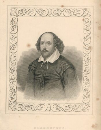 Antique Engraving Print, Shakespeare, London, Tallis, 1830 ca.