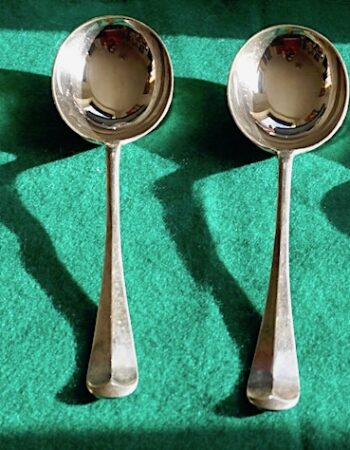 Vintage Deco Large Spoon Set, Century Plate, James Walker, London, 1930