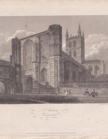 Antique Engraving Print, St. Saviours, 1805