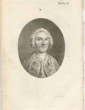 Antique Engraving Print, Portrait, 1790 ca.