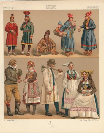 Vintage Print, Sweden, 1909