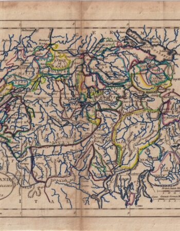 Antique Map, Switzerland, 1807
