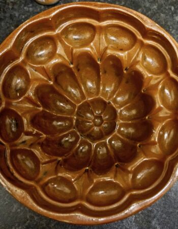 Vintage Handmade Terracotta Jelly Mould, 1900-20 ca.