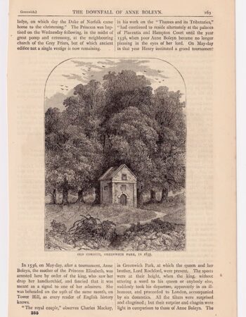 Antique Print, Old Conduit, Greenwich Park, 1878