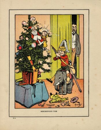 Rare Vintage Print on paper, Mischievous Tom, 1917