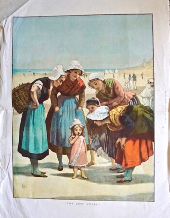 Vintage Print, The Lost Swell, from The Graphic Summer, 1879