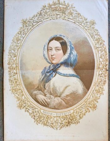 Antique Print, Queen Victoria, 1857