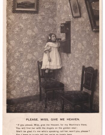Vintage Postcard, Please, Miss, Give me Heaven, 1905