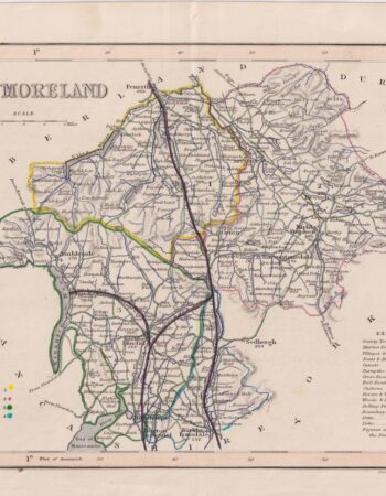 Antique Map, Westmoreland, 1840