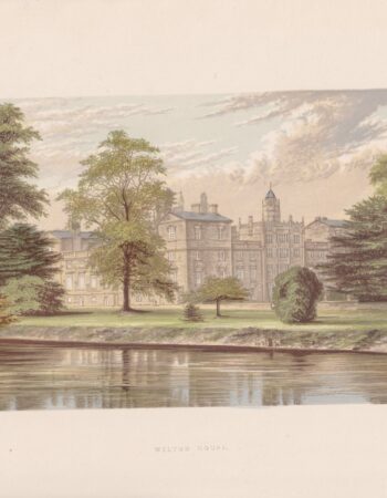Antique Print, Wilton House, 1880