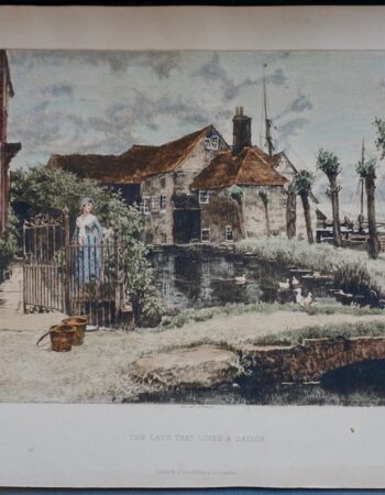 Antique Print, The Lass that Loves a Sailor, 1892