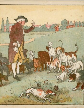 Vintage Print, The dogs, 1890