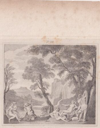 Antique Engraving Print, A. Carracci, 1820