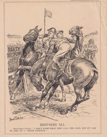 Antique Print, Refuser All, 1880