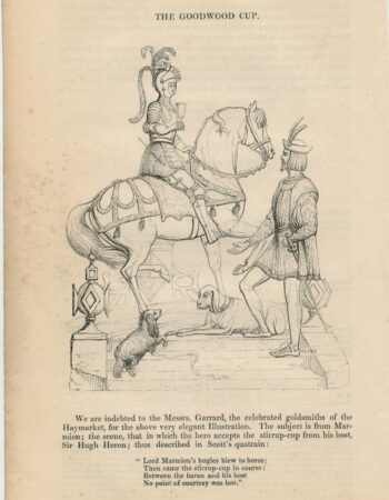 Antique Print, The Goodwood Cup, 1840