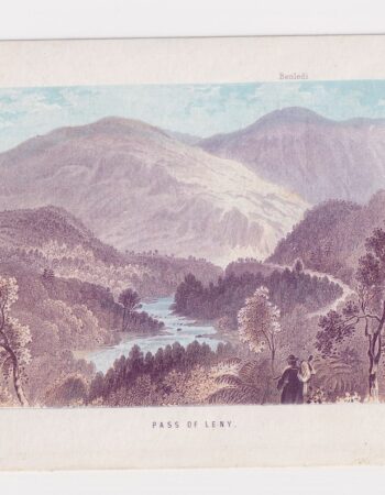 Antique Print, Pass of Leny, 1890