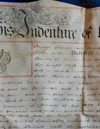 8 Large Antique Vellum Manuscripts Indentures city of Colchester, 1763-1877