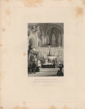 Antique Engraving Print, The Ordeal of Touch, 1840