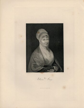 Antique Engraving Print, Woman Portrait, 1844