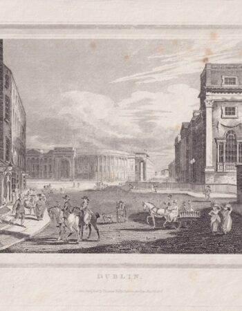 Antique Engraving Print, Dublin, 1815