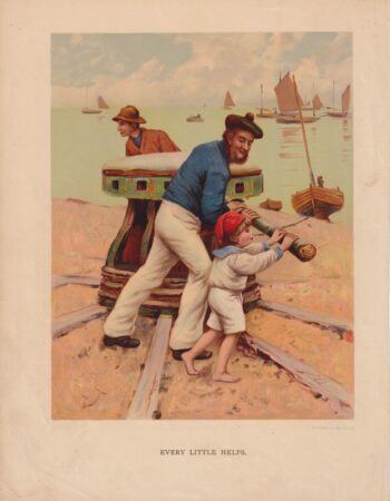 Vintage Print, Every Little Helps, 1909
