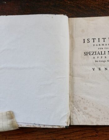 Gio. Battista Capello Lessico farmaceutico-chimico... 1754 Lucae Carlucii Lectiones medico-chemicae 1761