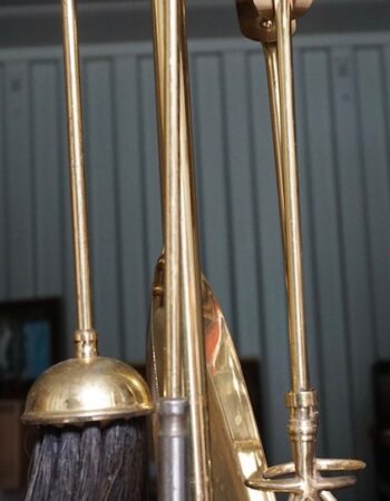 Vintage Brass Fireplace set
