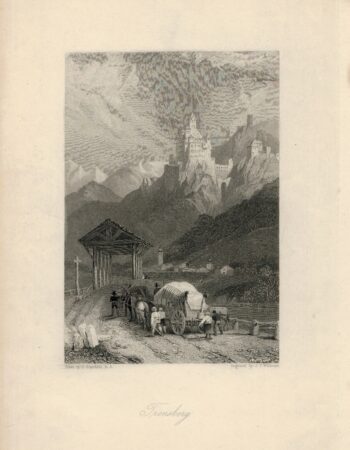 Antique Engraving Print, Tronsberg, 1832