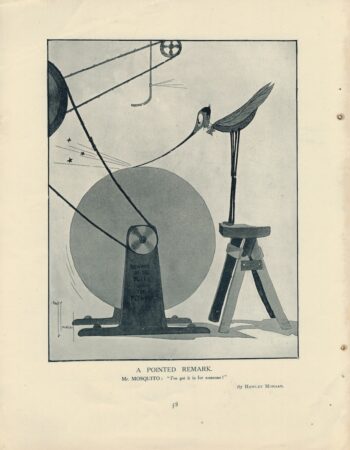 Vintage Rare Print, Mr. Mosquito, by Hawley Morgan, 1908