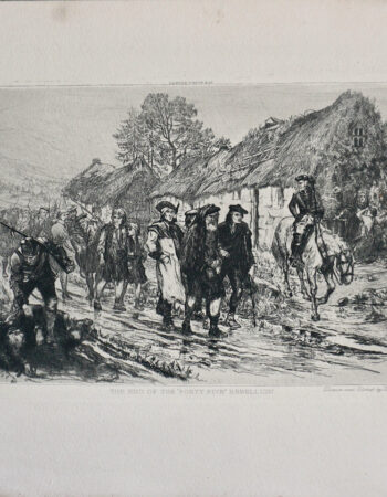 Antique Engraving Print, The End of the Forty Five Rebellion, W. Hole, 1890