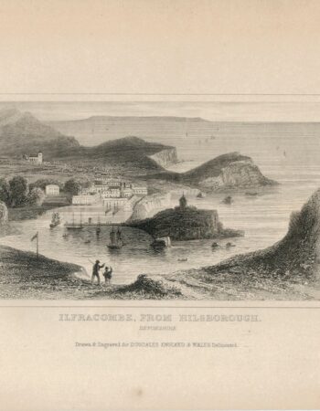 Antique Engraving Print, Ilfracombe, 1830