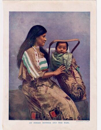 Vintage Print, An Indian Mother and her Baby, 1919