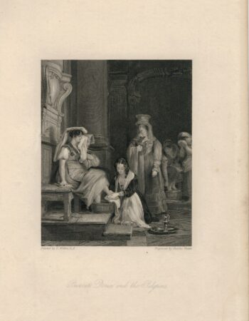 Antique Engraving Print, Princess Doria, 1836