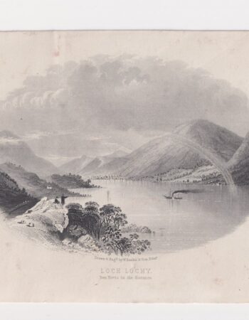 Antique Print, Loch Locky, 1890 ca.