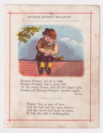 Vintage print from Mother Goose’s Melodies, 1890 ca.